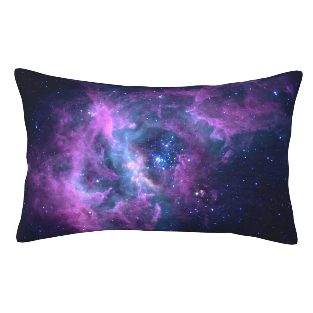 8638 Pillowcase for Hair and Skin Purple Galaxy Super Soft Travel Pillow